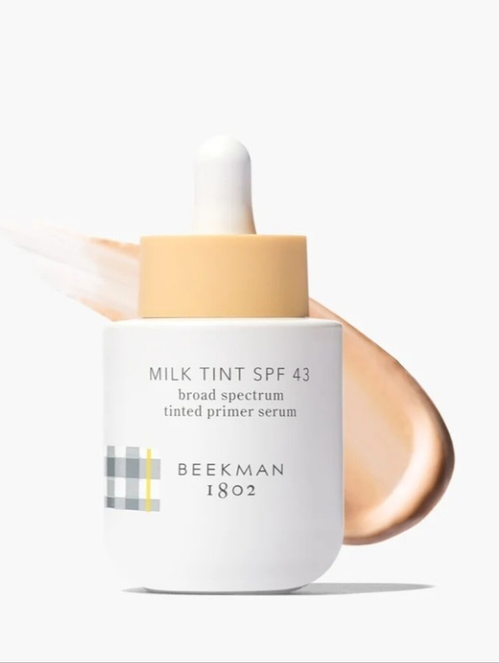 Beekman 1802 Milk Tint SPF 43 Broad Spectrum Tinted Primer Serum in Tan